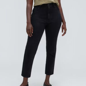 Everlane The Curvy Cheeky Jean Size 27 Crop Black Denim